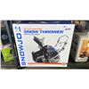 Image 1 : SNOEJOE 18" 15A ELECTRIC SNOW THROWER WITH LED LIGHT & A 10" CLEARING DEPTH