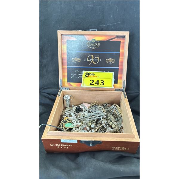 BOX OF ASSORTED JEWELRY