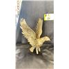 Image 2 : 2 BRASS SCULPTURES OF EAGLE 7" X 9.5" & 3" X 5.5"