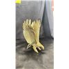 Image 3 : 2 BRASS SCULPTURES OF EAGLE 7" X 9.5" & 3" X 5.5"