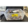 Image 1 : BIN OF ASSORTED JEWELRY (SOME STERLING SILVER)