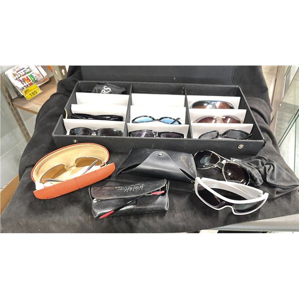 LOT OF ASSORTED SUNGLASSES INCLUDING; OAKLEY & MORE