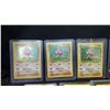 Image 2 : 7 ASSORTED FIRST EDITION POKEMON CARDS INCLUDING; HOLO MACHAMP, HOLO FLAREON, HOLO HITMONCHAN, HOLE