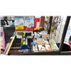 Image 2 : SHELF OF ASSORTED ITEMS INCLUDING; BLOOD PRESSURE MONITORS, FISHING SUPPLIES, DARTS & MORE