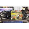 Image 2 : SHELF OF ASSORTED ITEMS INCLUDING; UTILITY WAGON, FLOOR LAMP, HUFFY FROZEN KIDS SCOOTER & CHIP AND