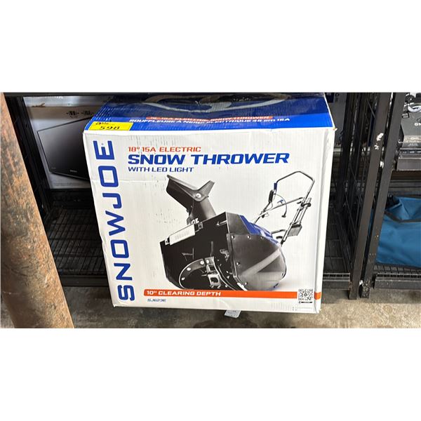 SNOWJOE 18" 15A ELECTRIC SNOW THROWER WITH LED LIGHT