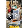 Image 2 : GAYLORD OF ASSORTED ITEMS INCLUDING; STANDING MIRROR, WASTE BIN, FLOOR FAN & MORE