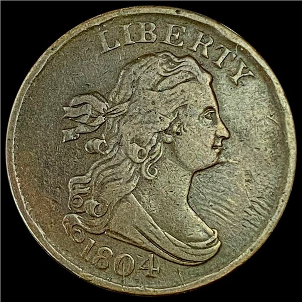 1804 Draped Bust Half Cent LIGHTLY CIRCULATED