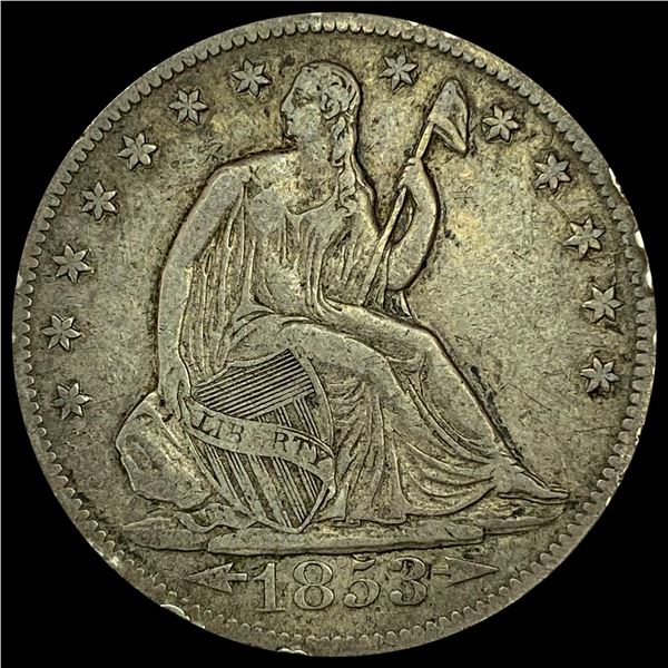 1853-O Seated Liberty Half Dollar LIGHTLY CIRCULATED