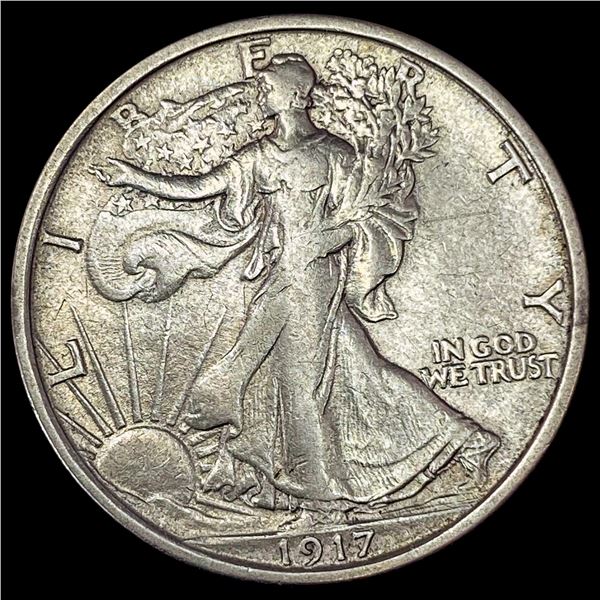 1917-S Walking Liberty Half Dollar CLOSELY UNCIRCULATED