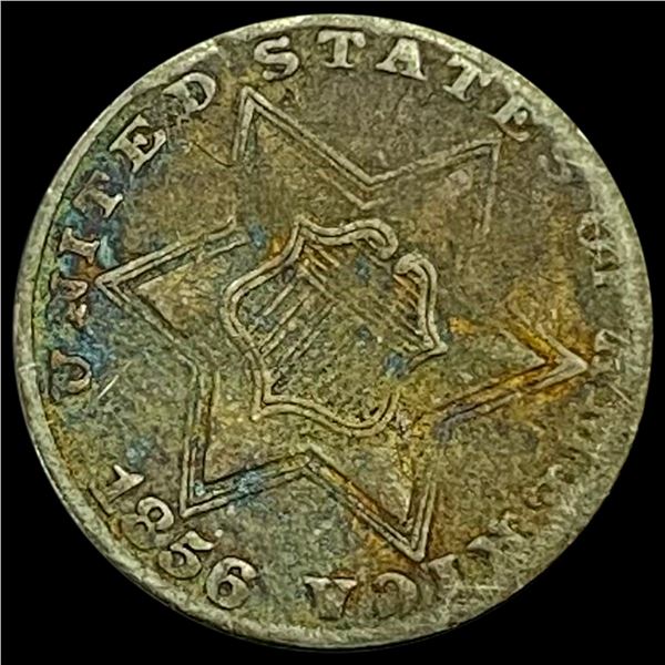 1856 Three-Cent Silver Piece CLOSELY UNCIRCULATED