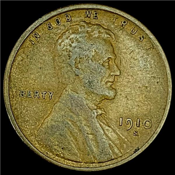 1910-S Lincoln Wheat Cent LIGHTLY CIRCULATED