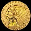 Image 1 : 1928 Indian Head $2.50 Gold Quarter Eagl UNCIRCULATED