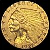Image 1 : 1927 Indian Head $2.50 Gold Quarter Eagl CLOSELY UNCIRCULATED