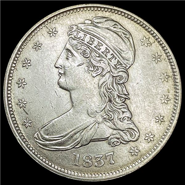 1837 Capped Bust Half Dollar CHOICE AU