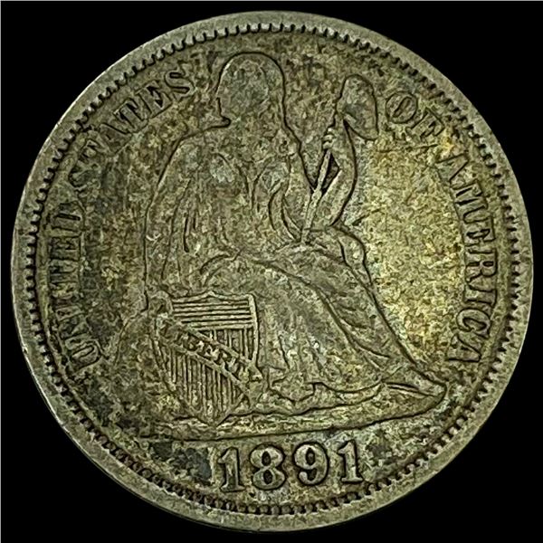 1891 Seated Liberty Dime CLOSELY UNCIRCULATED