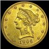 Image 1 : 1906 Liberty Head Eagle $10 UNCIRCULATED