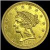 1854 Liberty Head Quarter Eagle $2.50 CLOSELY UNCIRCULATED