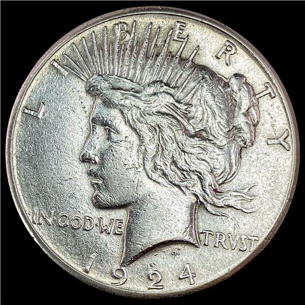 1924-S Peace Dollar CHOICE AU
