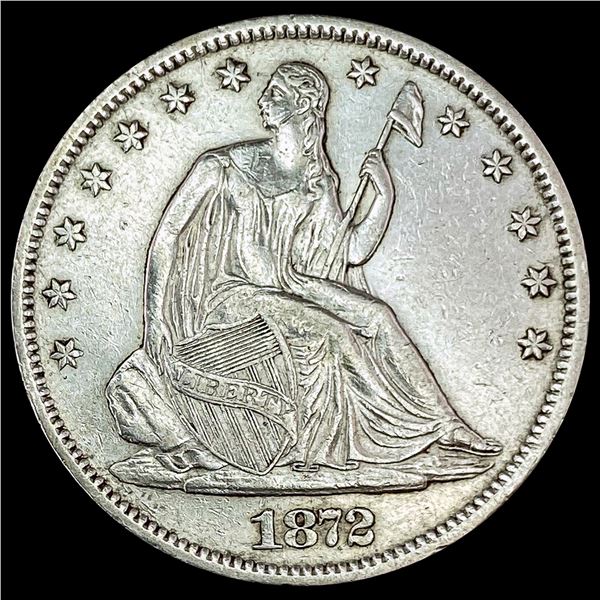 1872-S Seated Liberty Half Dollar CLOSELY UNCIRCULATED