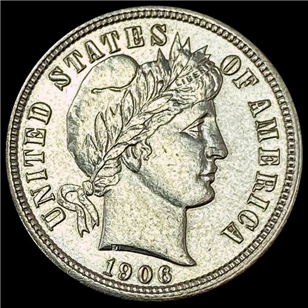 1906 Barber Dime UNCIRCULATED