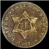 1851 Silver Three-Cent Piece LIGHTLY CIRCULATED