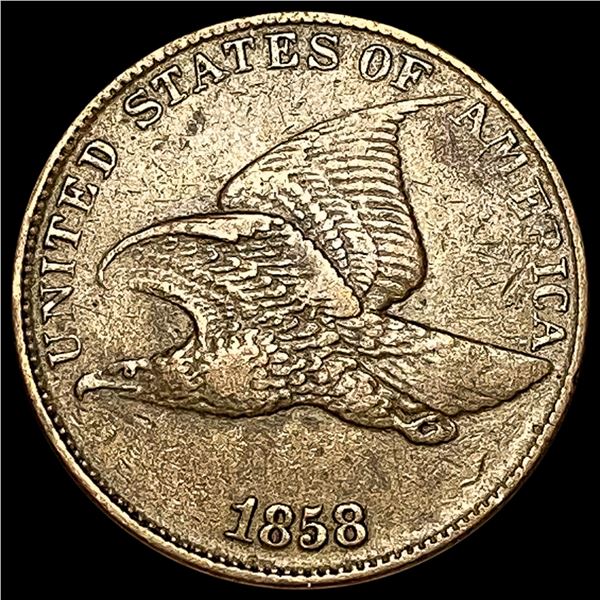 1858 Flying Eagle Cent NEARLY UNCIRCULATED