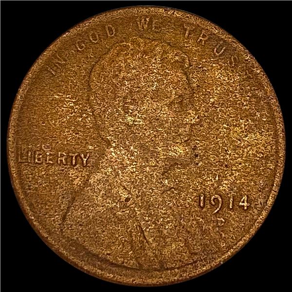1914-D Lincoln Wheat Cent LIGHTLY CIRCULATED
