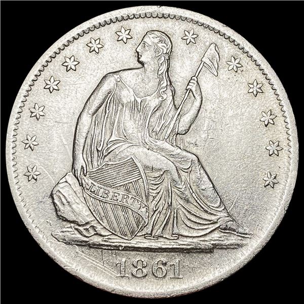 1861-S Seated Liberty Half Dollar UNCIRCULATED