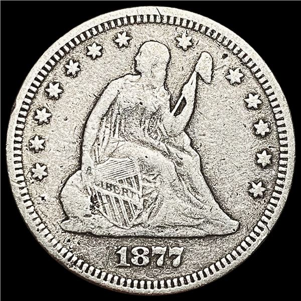 1877 Seated Liberty Quarter NICELY CIRCULATED