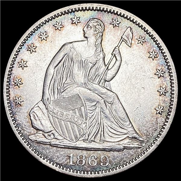 1869 Seated Liberty Half Dollar UNCIRCULATED