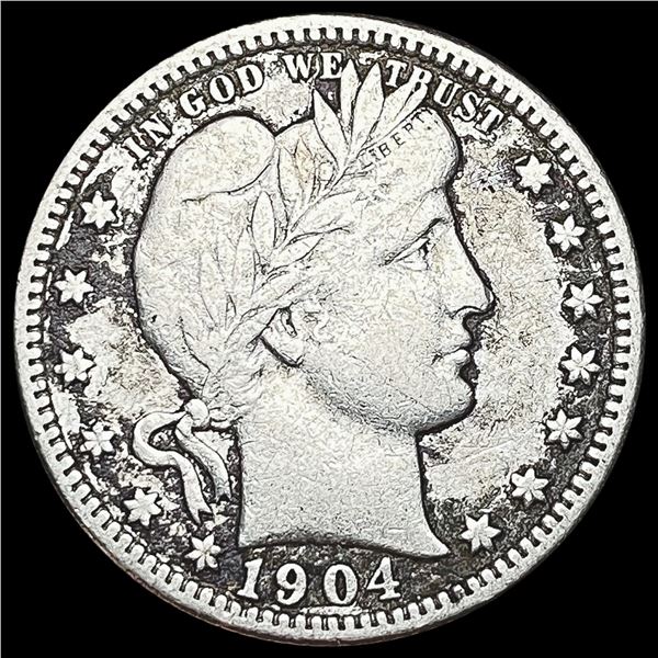 1904 Barber Quarter LIGHTLY CIRCULATED