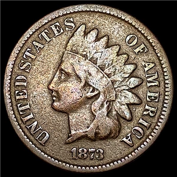 1873 Indian Head Cent LIGHTLY CIRCULATED