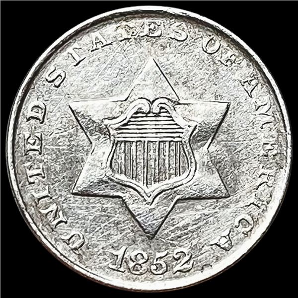 1852 Silver Three-Cent Piece UNCIRCULATED