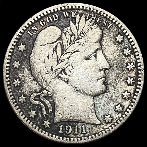 1911 Barber Quarter NICELY CIRCULATED