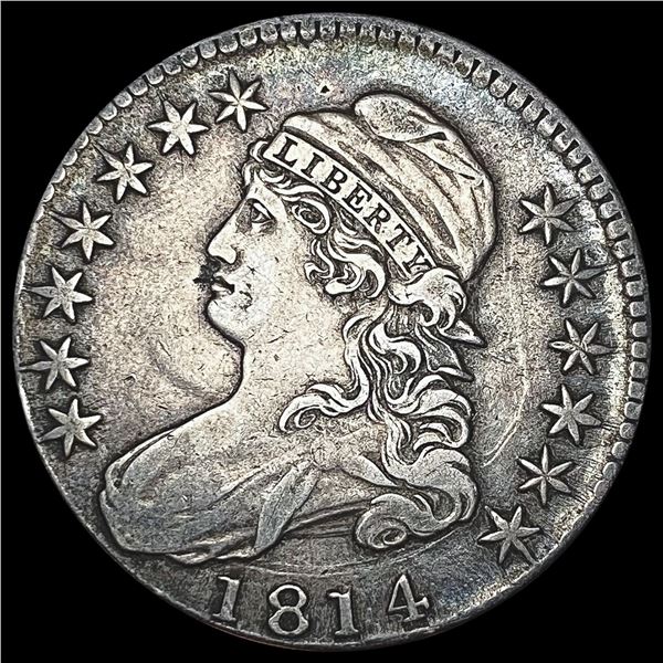 1814 Capped Bust Half Dollar LIGHTLY CIRCULATED