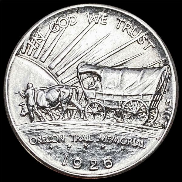 1926 Oregon Trail Memorial Half Dollar GEM BU