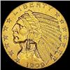 Image 1 : 1909 Indian Head Half Eagle $5 CLOSELY UNCIRCULATED