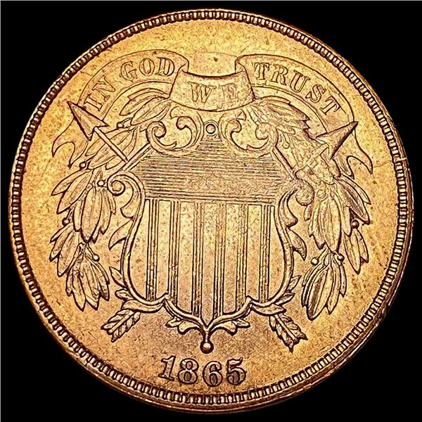 1865 Two-Cent Piece CLOSELY UNCIRCULATED