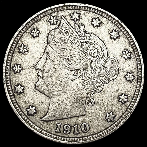 1910 Liberty Head Nickel NEARLY UNCIRCULATED