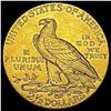 Image 2 : 1915 Indian Head $2.50 Gold Quarter Eagl UNCIRCULATED