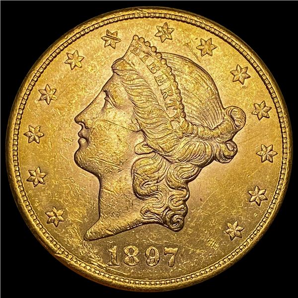 1897 Liberty Head Double Eagle $20 UNCIRCULATED