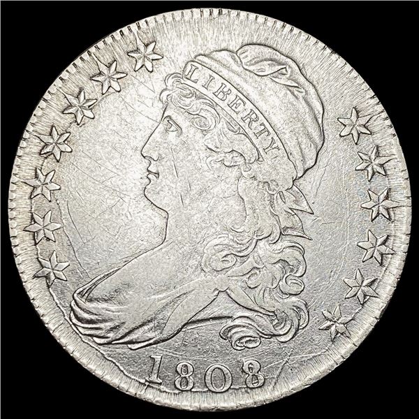 1808 Capped Bust Half Dollar CLOSELY UNCIRCULATED