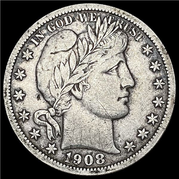 1908-O Barber Half Dollar NICELY CIRCULATED