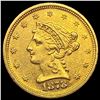 Image 1 : 1878 Liberty Head $2.50 Gold Quarter Eag CLOSELY UNCIRCULATED