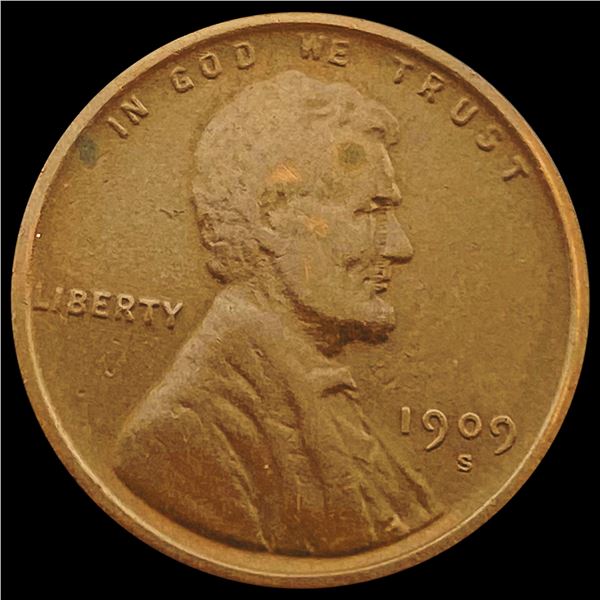 1909-S Wheat Cent NEARLY UNCIRCULATED