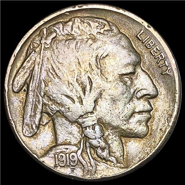 1919-S Buffalo Nickel CHOICE AU