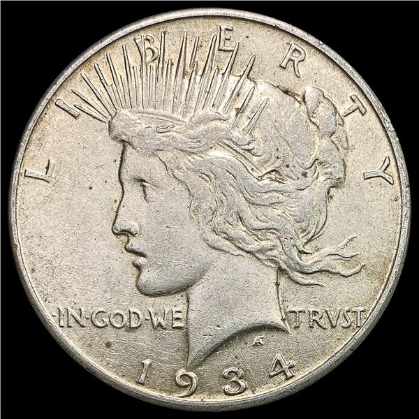 1934-S Silver Peace Dollar NEARLY UNCIRCULATED