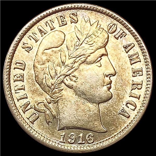 1916-S Barber Dime CHOICE AU