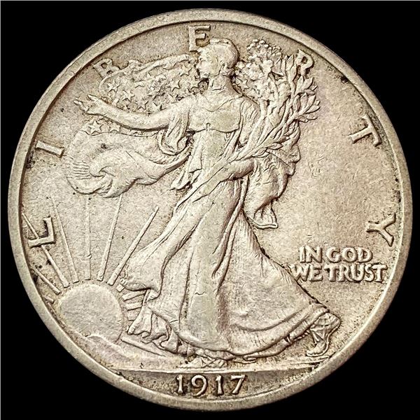 1917 Walking Liberty Half Dollar CLOSELY UNCIRCULATED